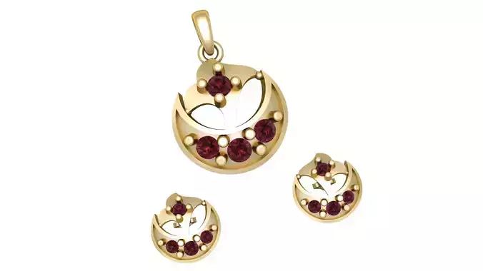 LUXURY LAMINOUS LOCKET SET 3D PRINTABLE MODEL