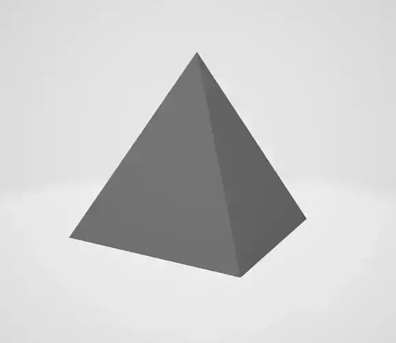 Text based Ai generated 3d pyramid model Free low-poly 3D model