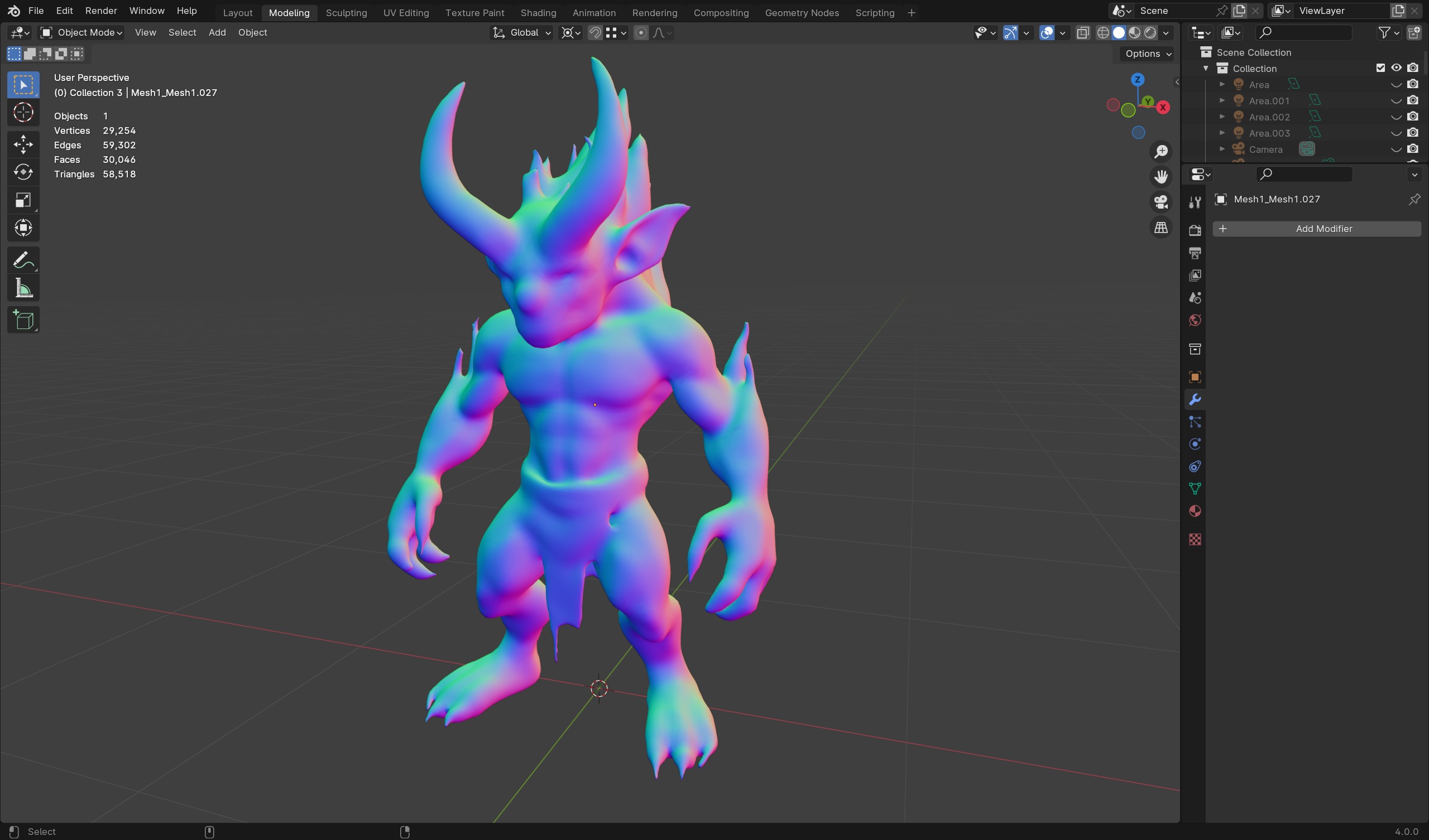 Flame Goblin - Low Poly Game-Ready 3D Character Low-poly 3D model_8