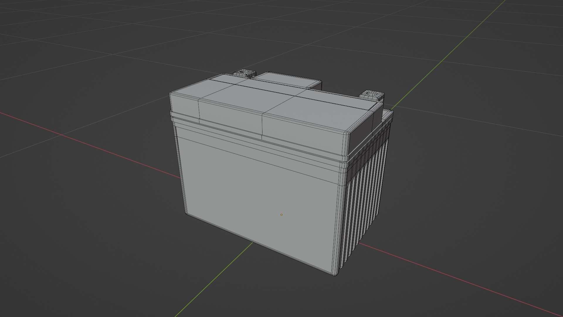 Motorcycle Battery Dirt Low-poly 3D model_17