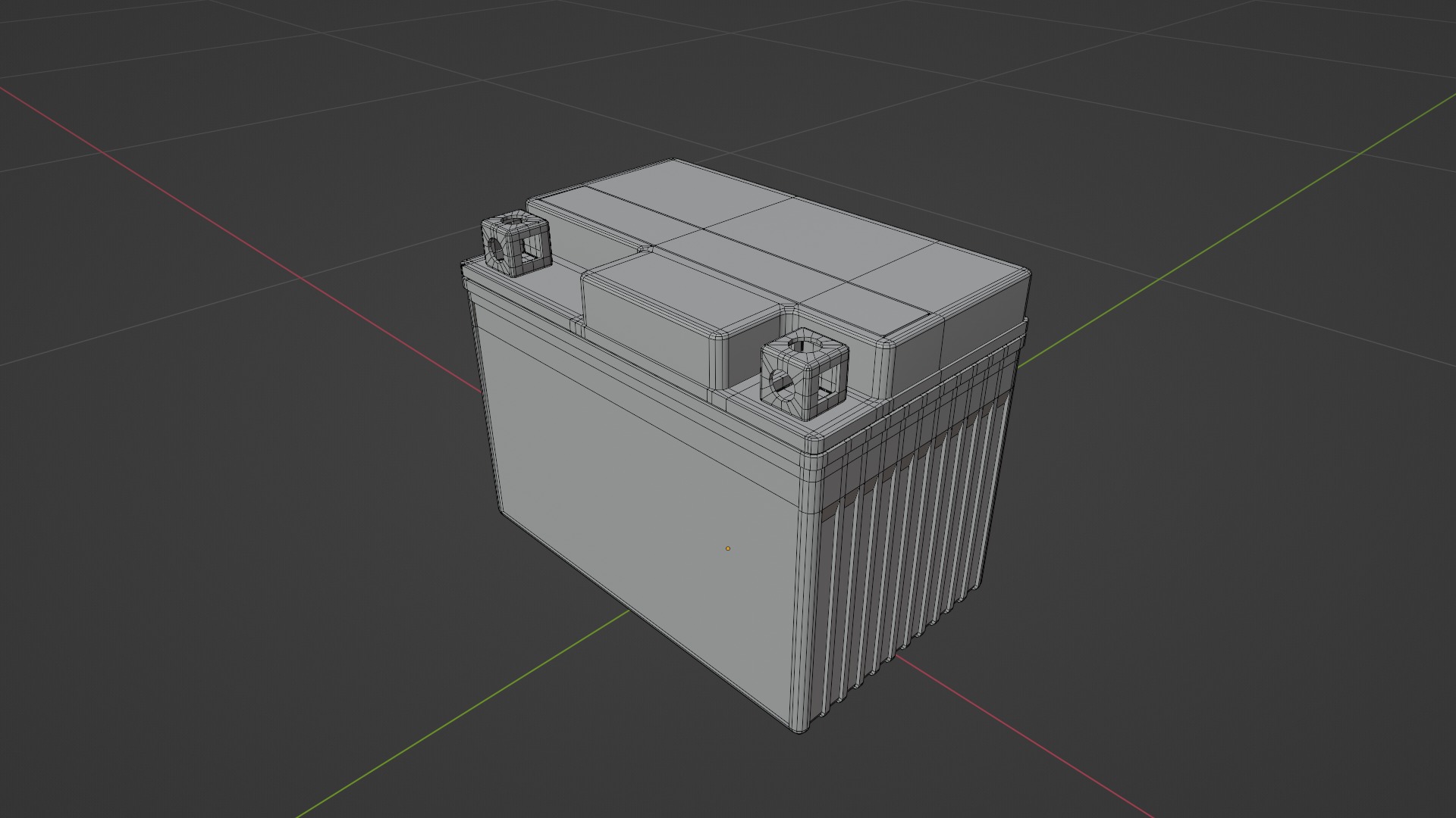 Motorcycle Battery Dirt Low-poly 3D model_20