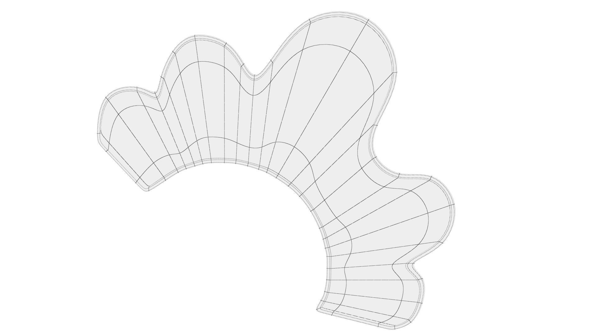 Nantong Grand Theater Low-poly 3D model_14