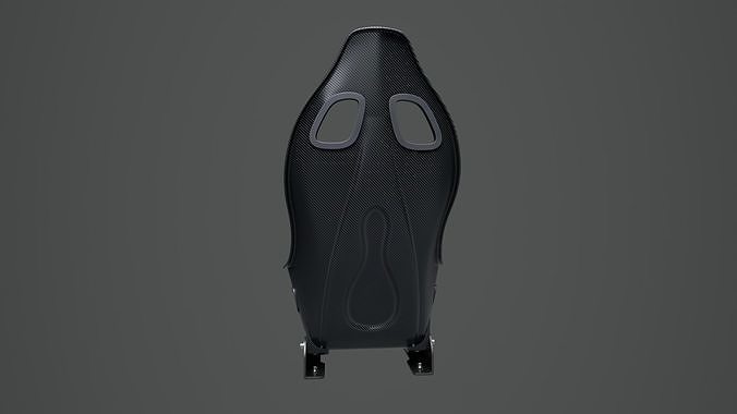 Racing Seat 01 Low-poly 3D model 7