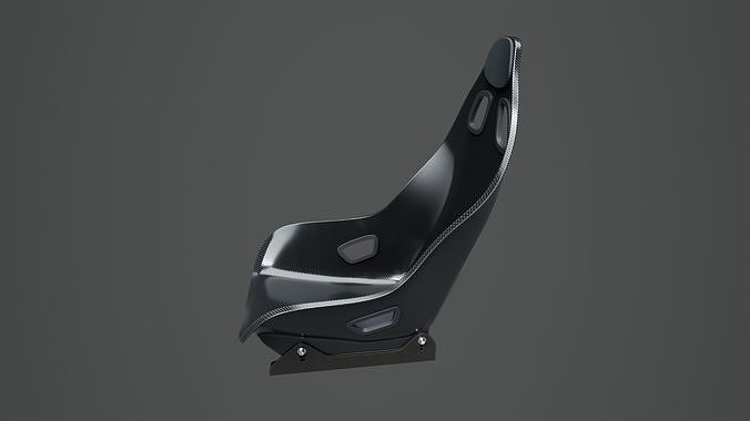 Racing Seat 01 Low-poly 3D model 4
