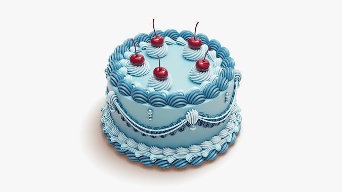 Vintage Cake 3D model 7