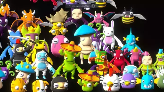 Animated Monsters Pack Free low-poly 3D model