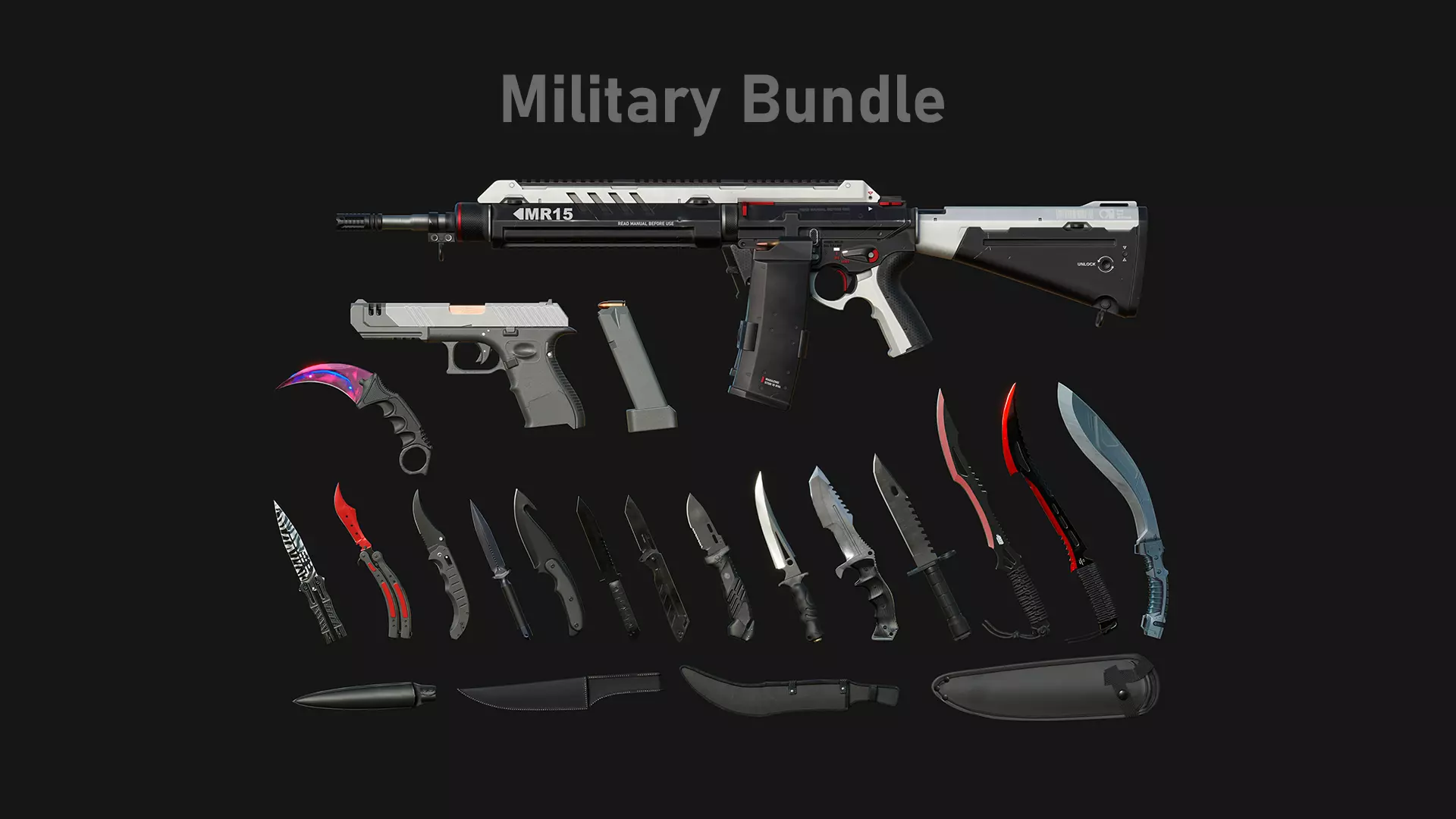 Military Bundle 3D Model Collection_0