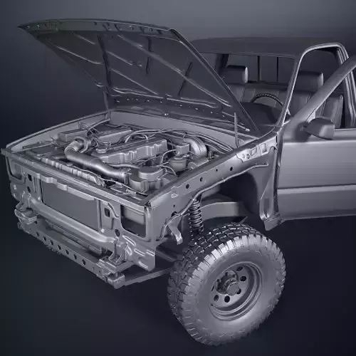 Toyota Hilux Pickup Truck - detailed model 
