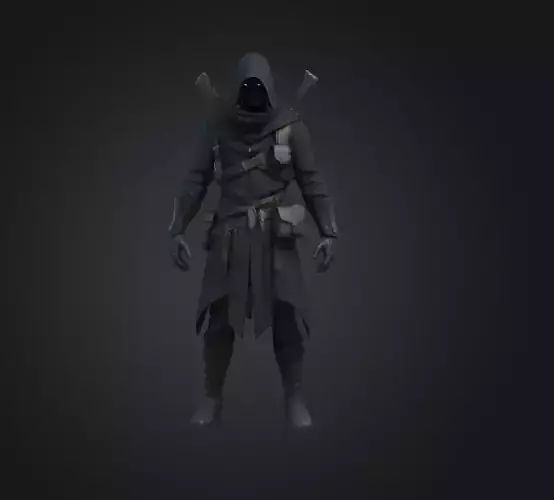 A Realistic Humanoid Assasin Character Texture
