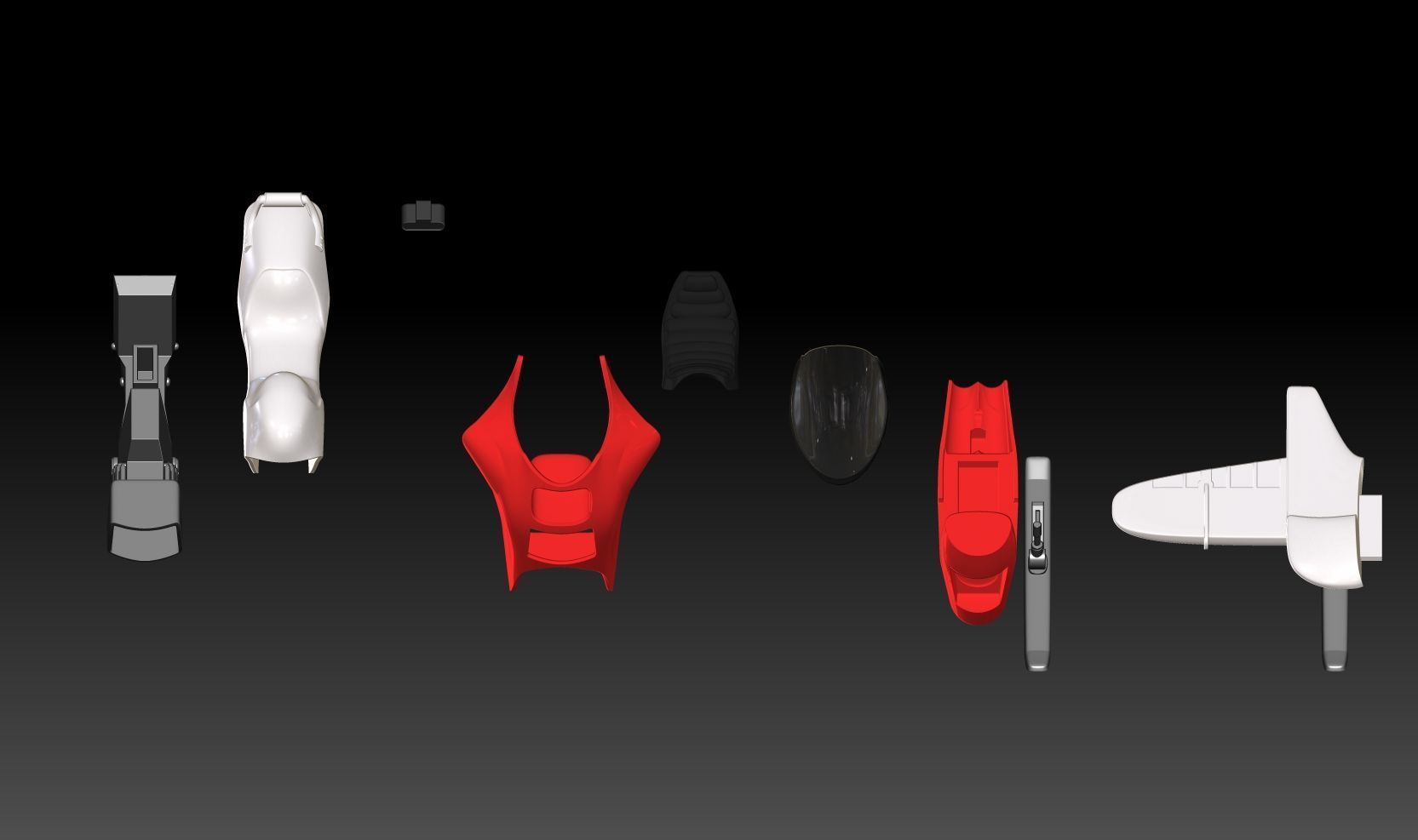 sh effect Figuarts bike for Bulma 40th Anniversary Statue 3D print model_6