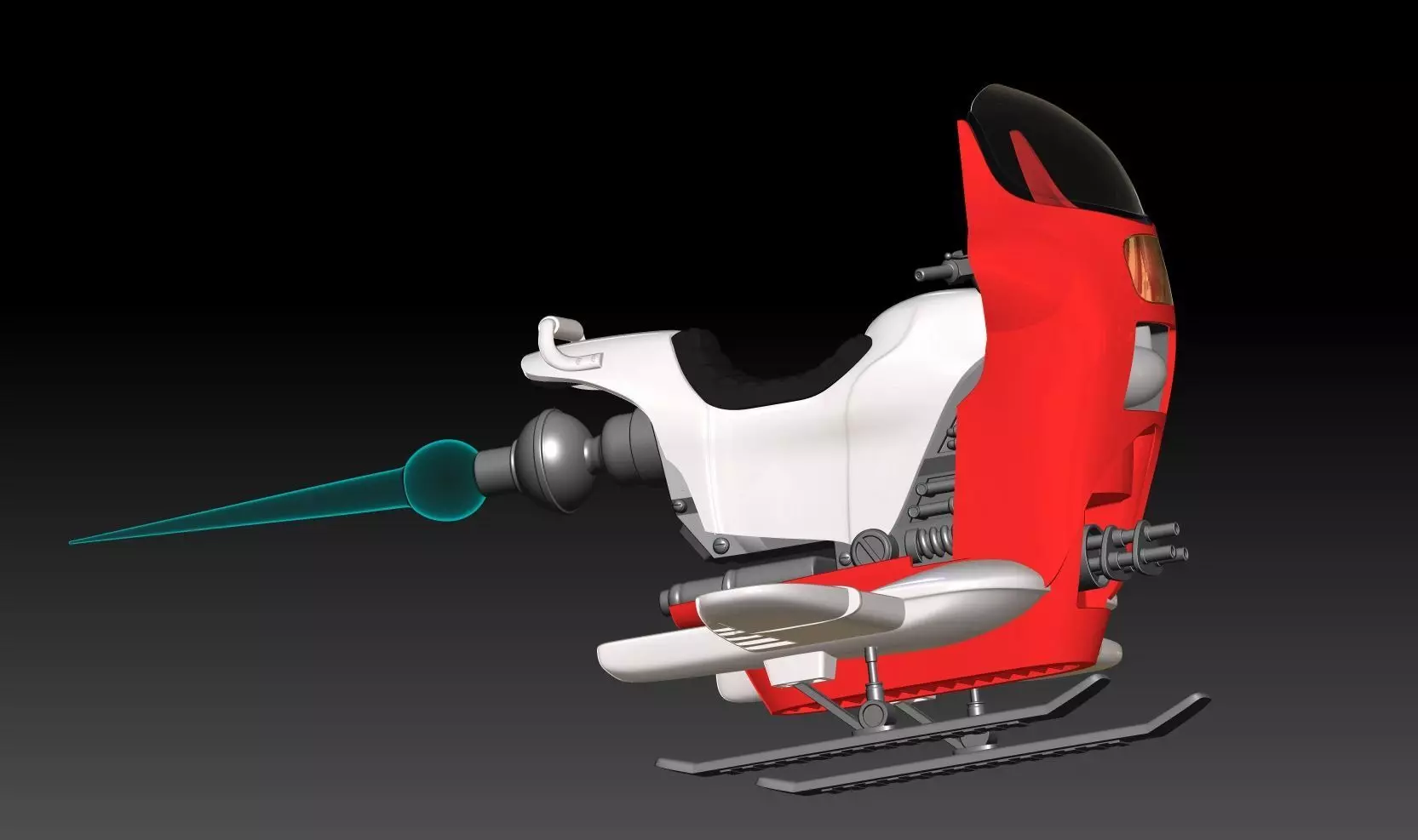 sh effect Figuarts bike for Bulma 40th Anniversary Statue 3D print model_0