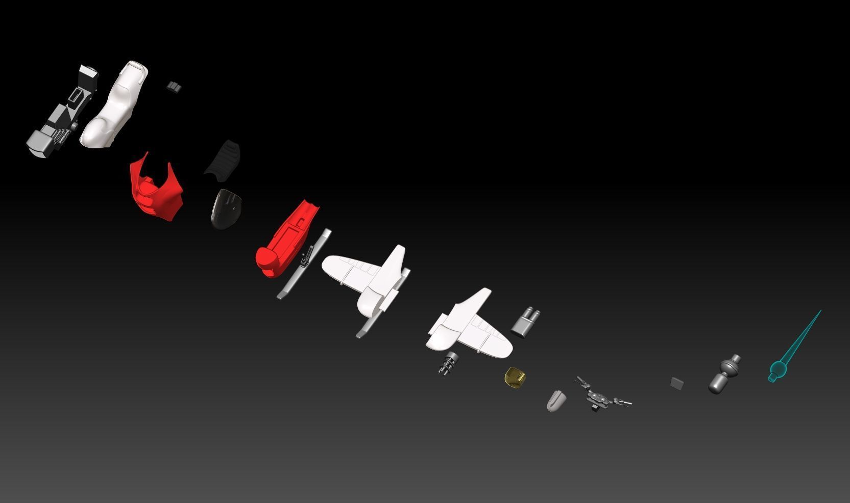 sh effect Figuarts bike for Bulma 40th Anniversary Statue 3D print model_5