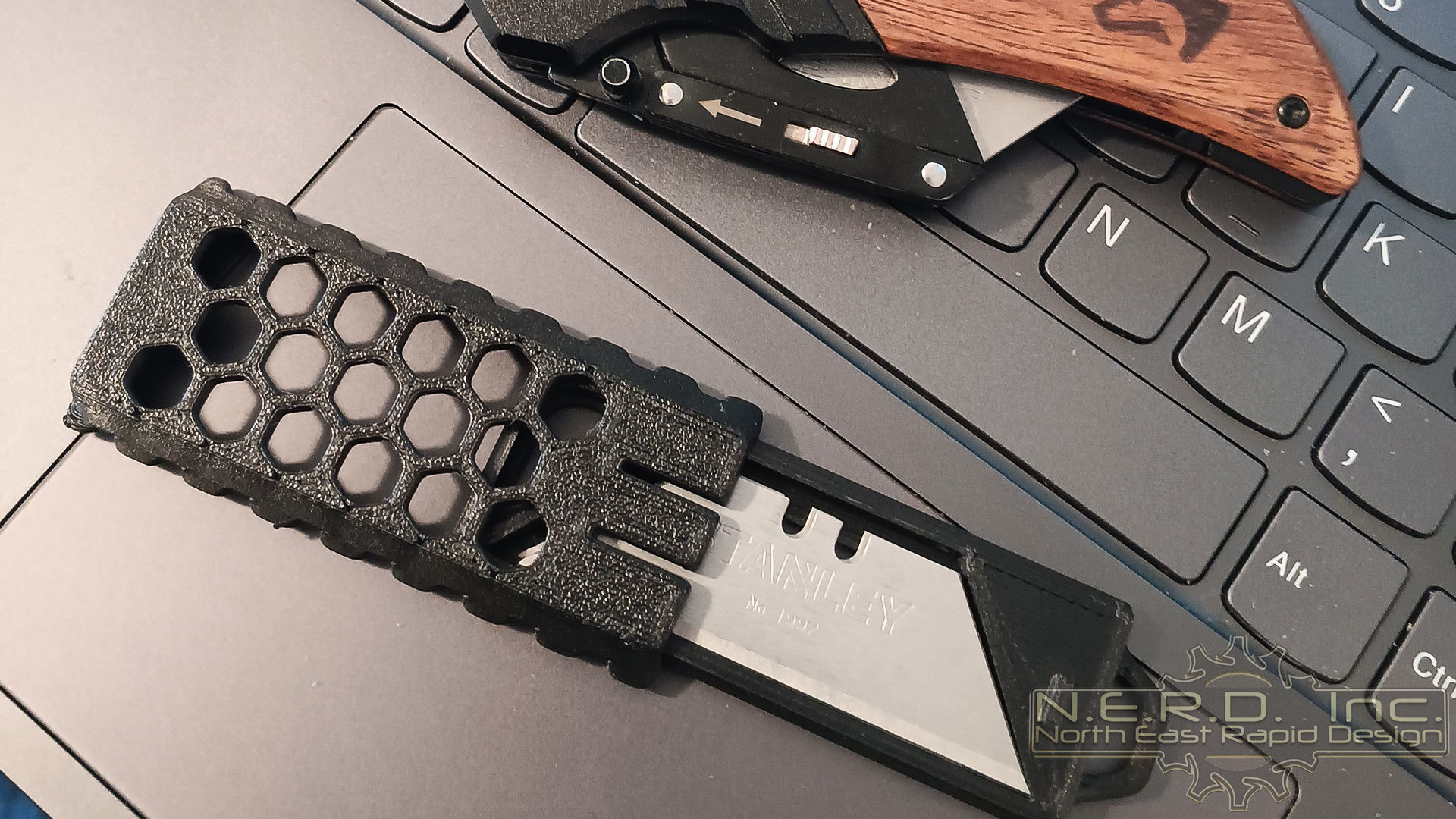 Utility Blade Holder Free 3D print model_2