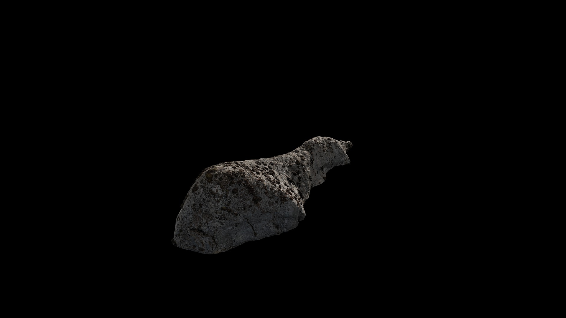 Anydrafts Mossy Rock 07 Low-poly 3D model_1