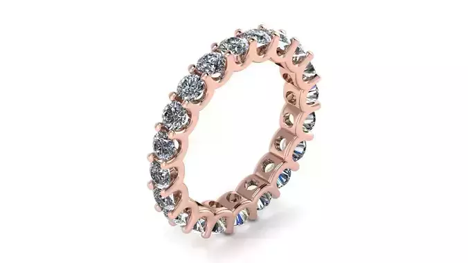 U Shaped Eternity Ring 2 point 8 mm stone size swiss 8 and EU48