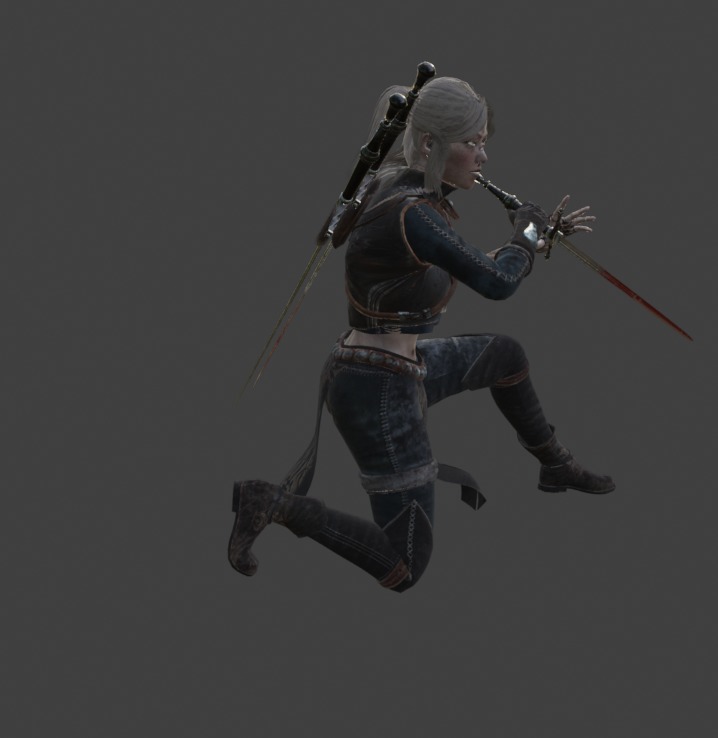 Ghost Woman  3D model_2