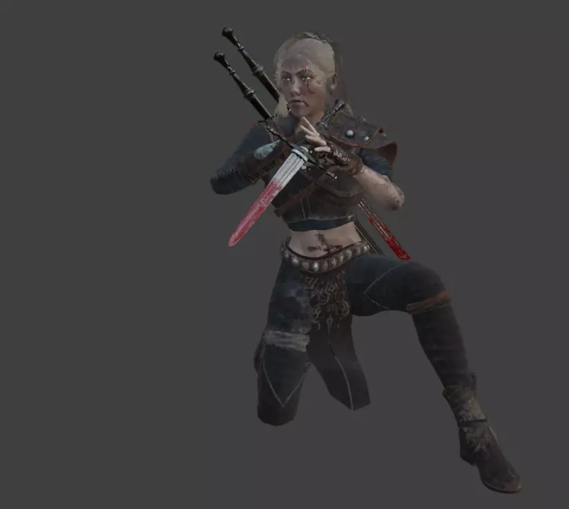 Ghost Woman  3D model_0