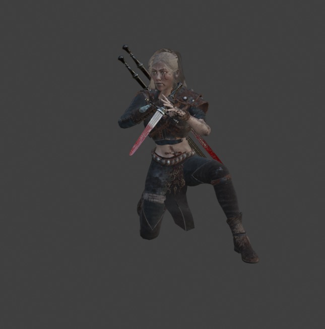 Ghost Woman  3D model_8