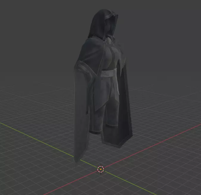 Ghost Woman  3D model_1