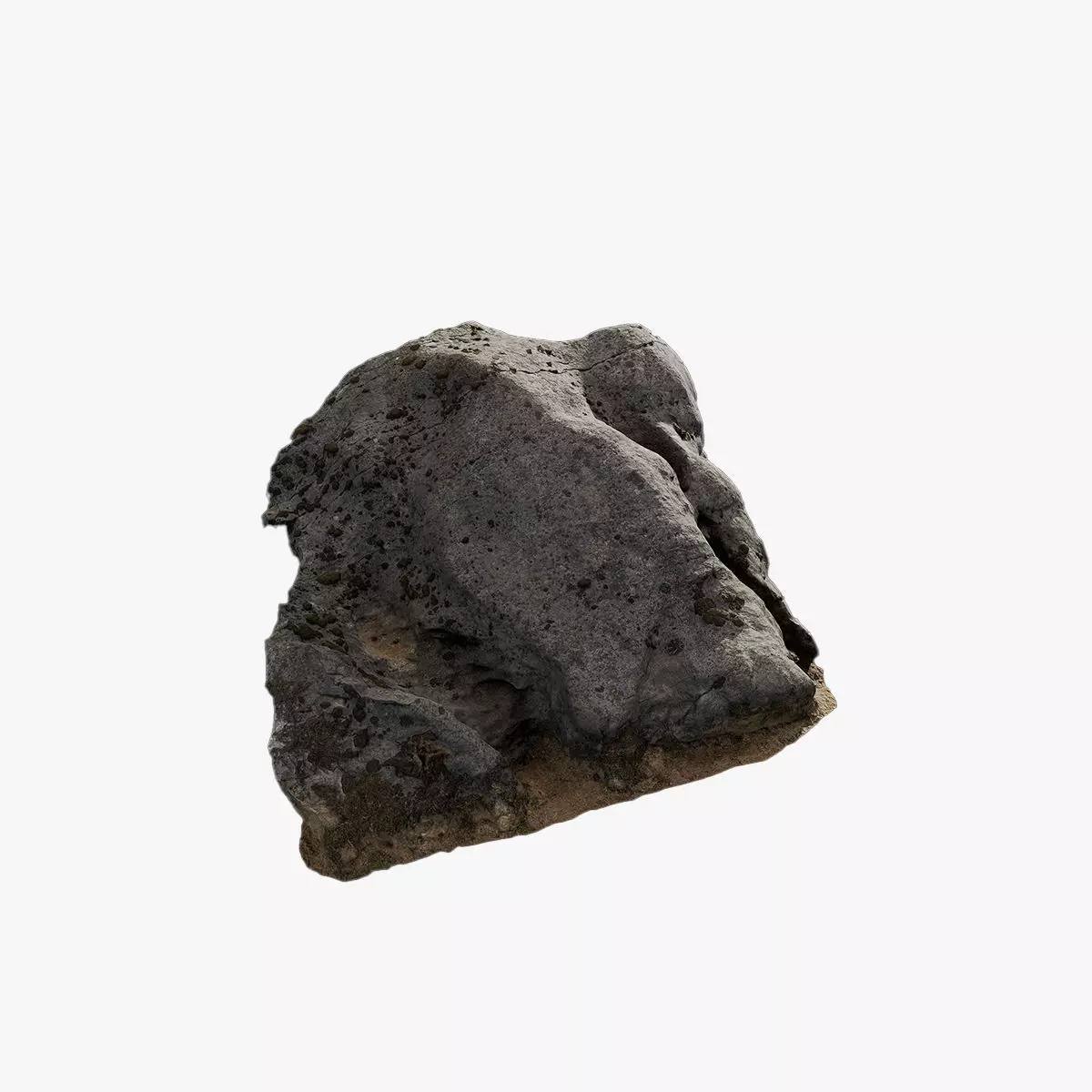 Anydrafts Mossy Rock 08 Low-poly 3D model_0