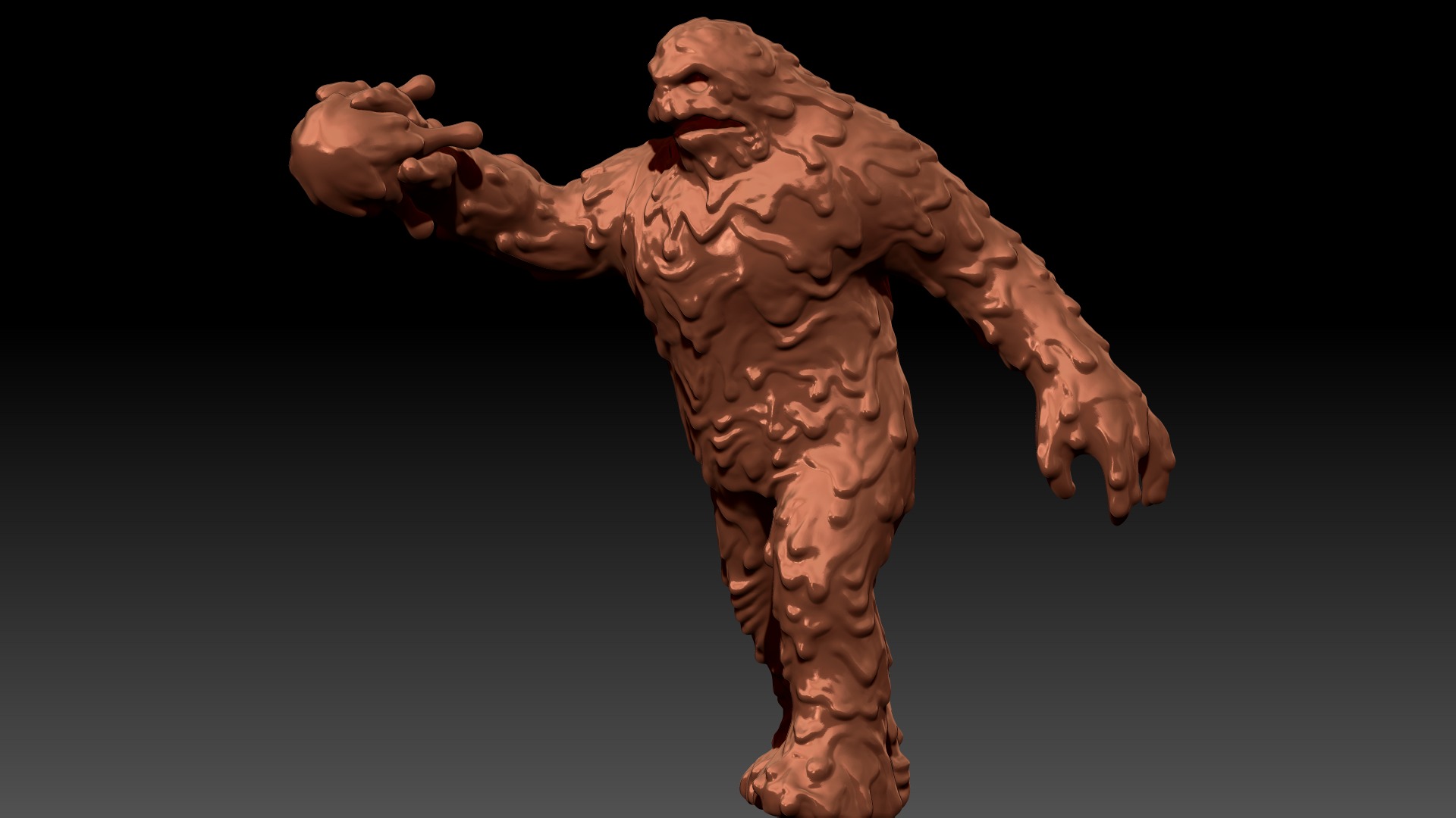 Mudman Low-poly 3D model_11