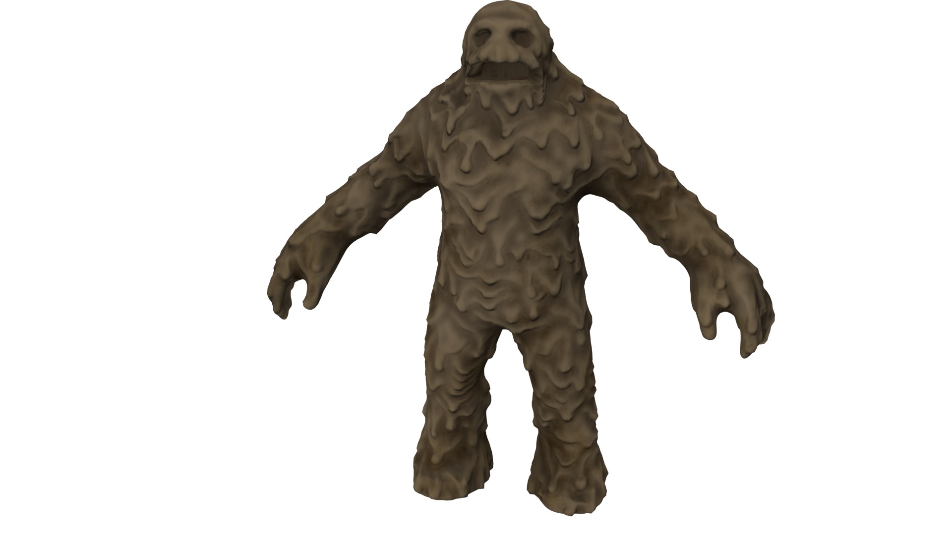 Mudman Low-poly 3D model_6