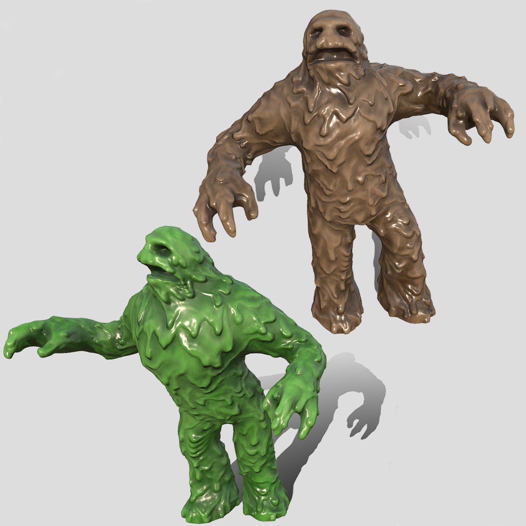 Mudman Low-poly 3D model_14