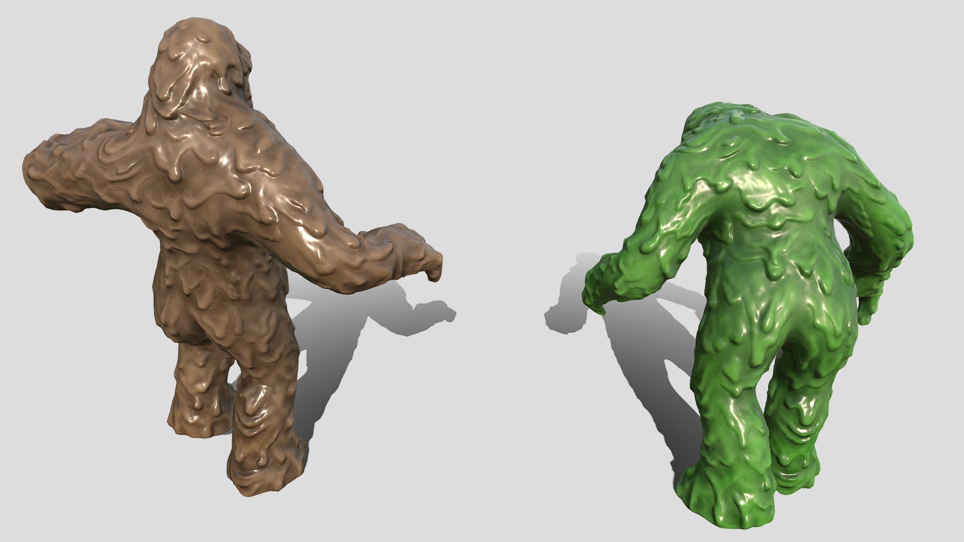 Mudman Low-poly 3D model_4