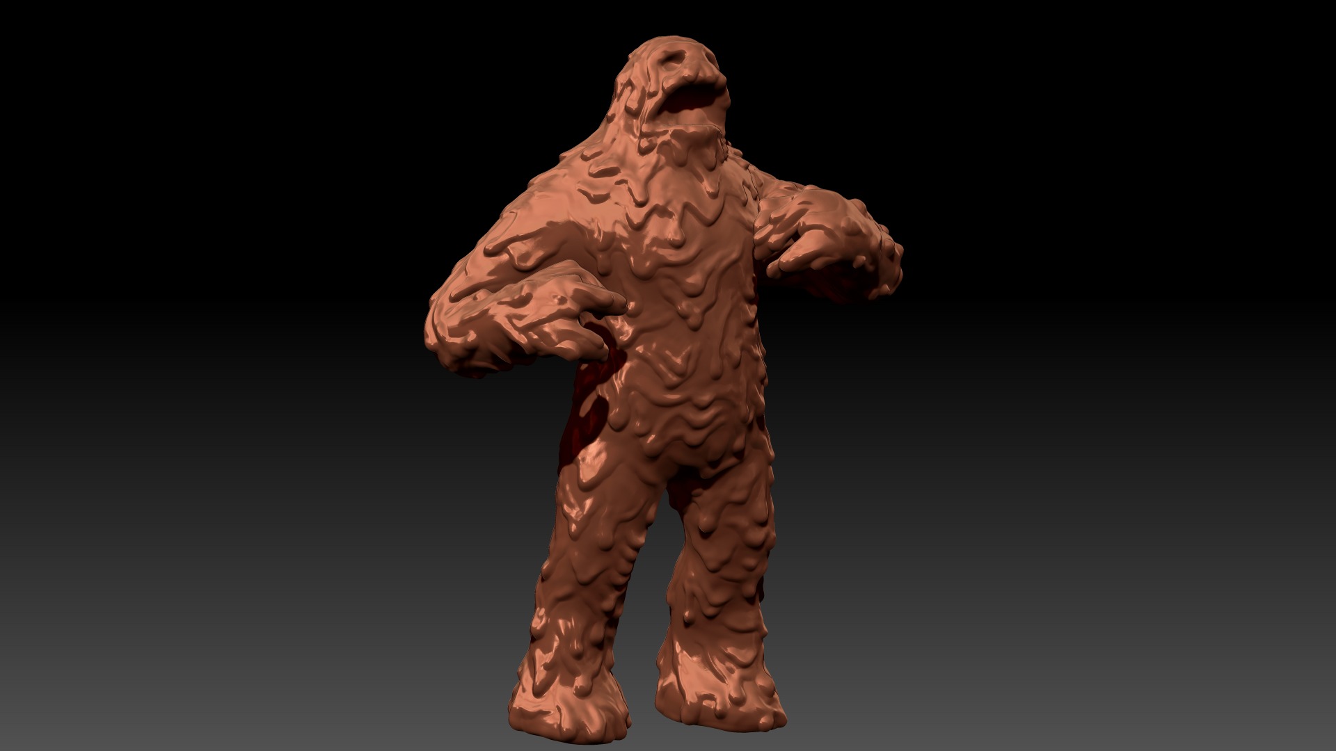 Mudman Low-poly 3D model_8
