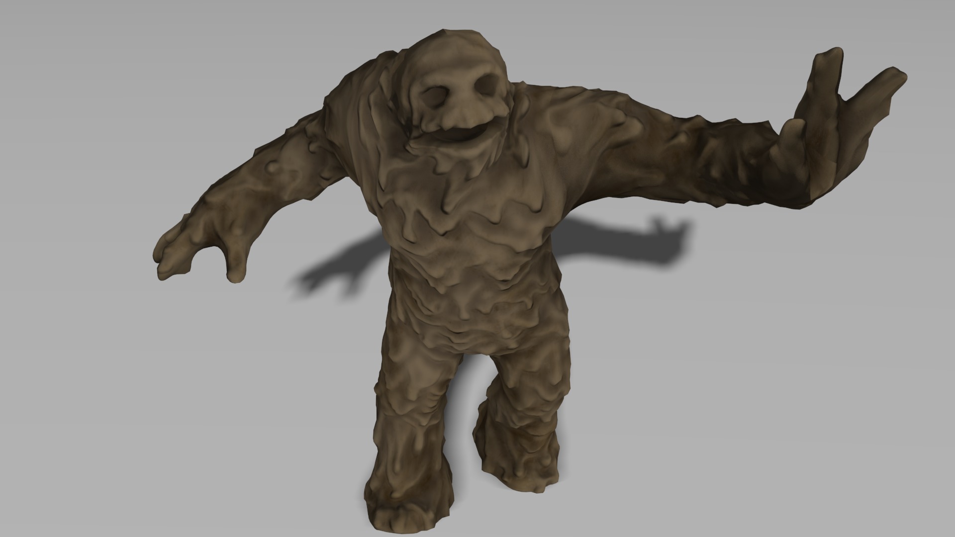 Mudman Low-poly 3D model_16