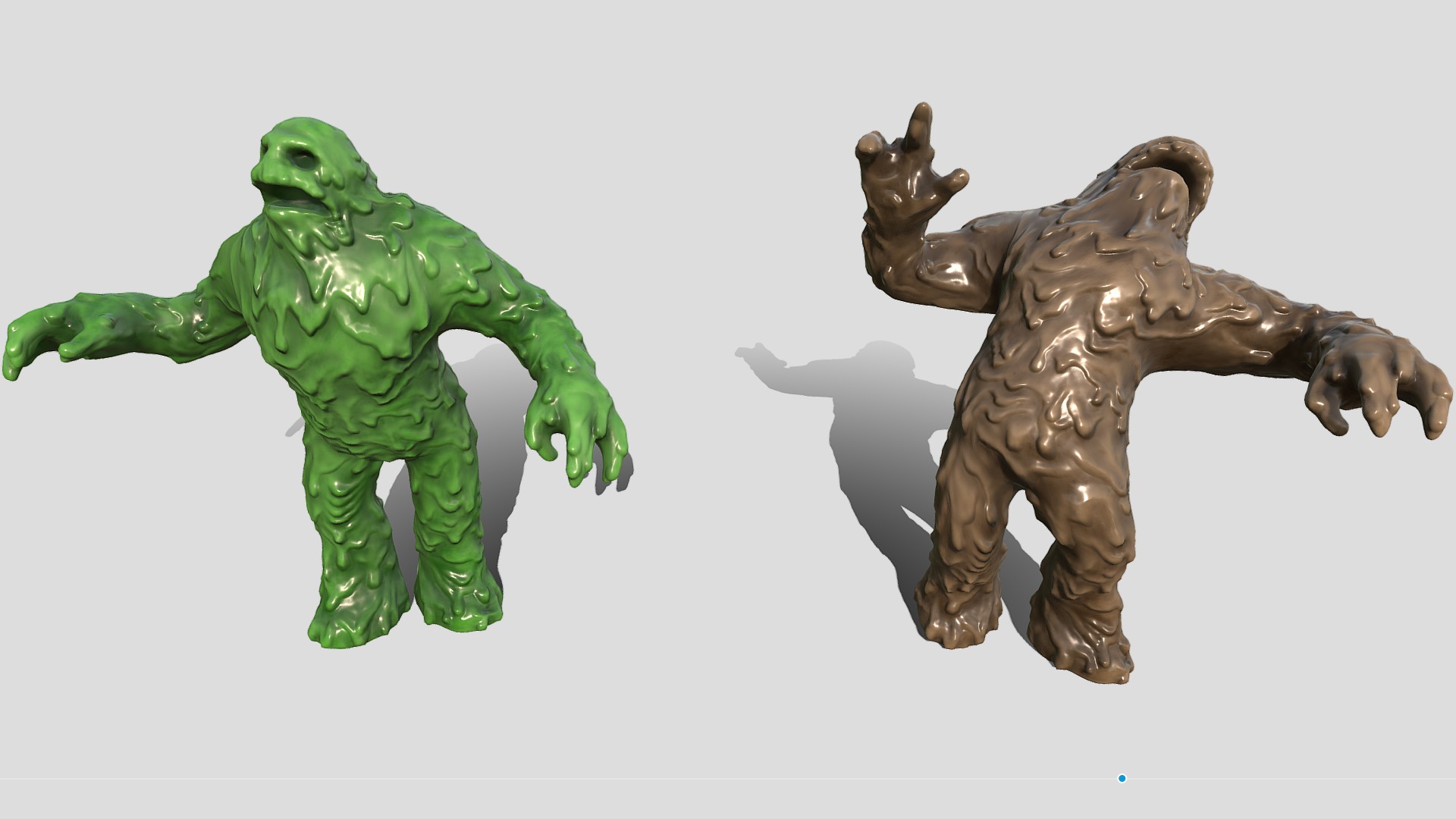 Mudman Low-poly 3D model_5