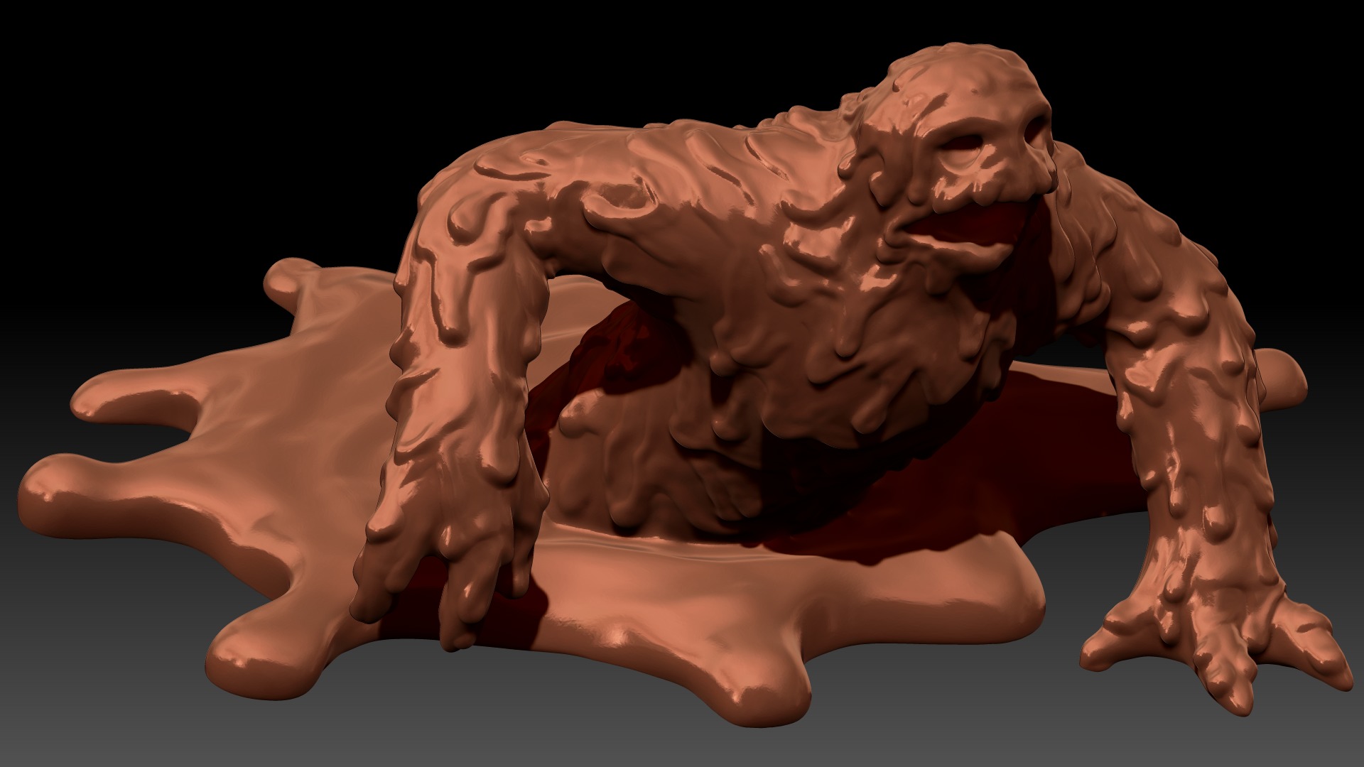Mudman Low-poly 3D model_12