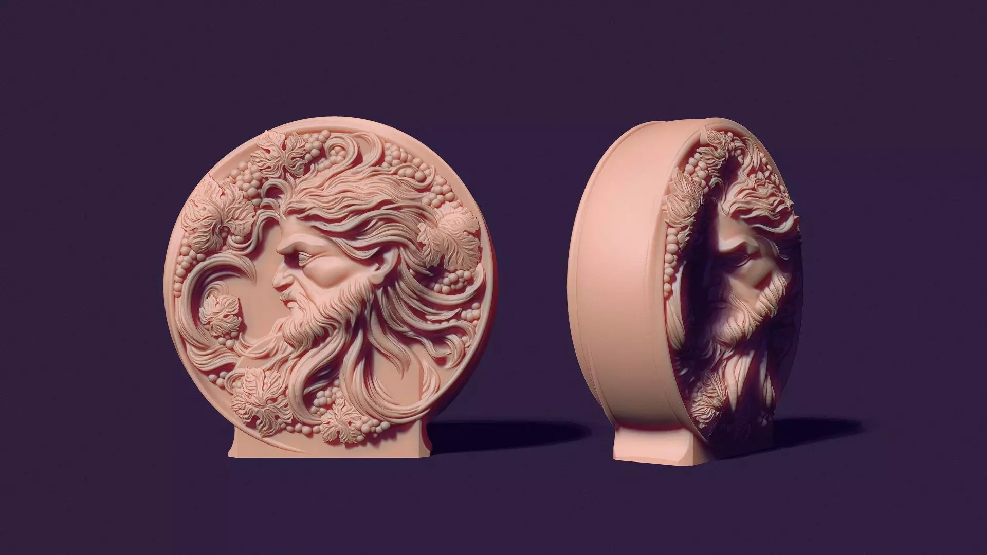 Bacchus God of winemaking  for casting soap and candles 3D print model_0