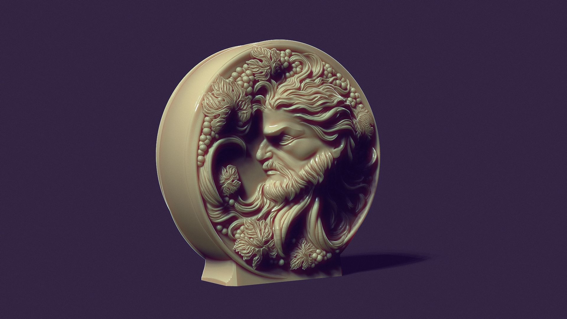 Bacchus God of winemaking  for casting soap and candles 3D print model_6