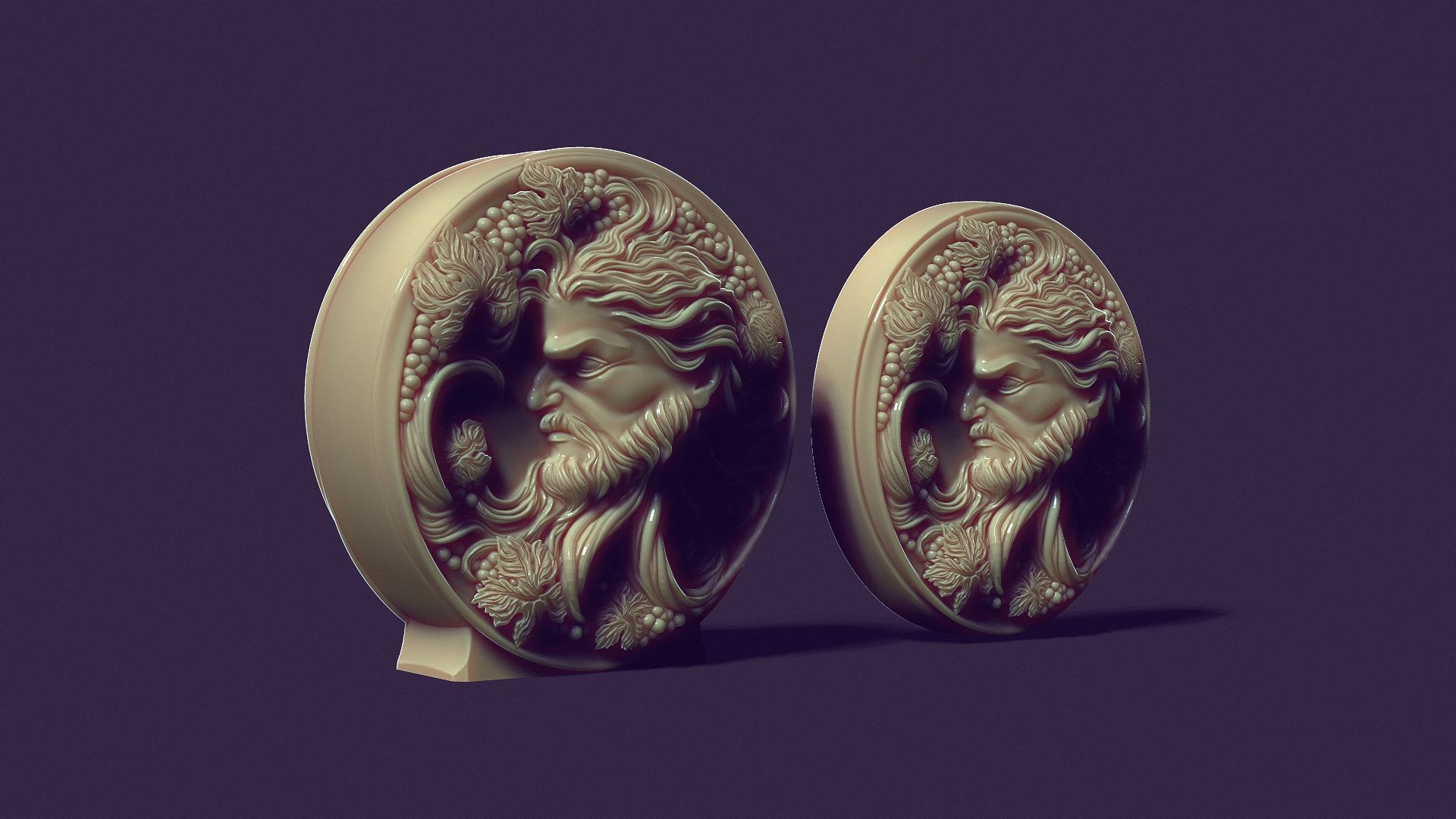 Bacchus God of winemaking  for casting soap and candles 3D print model_2