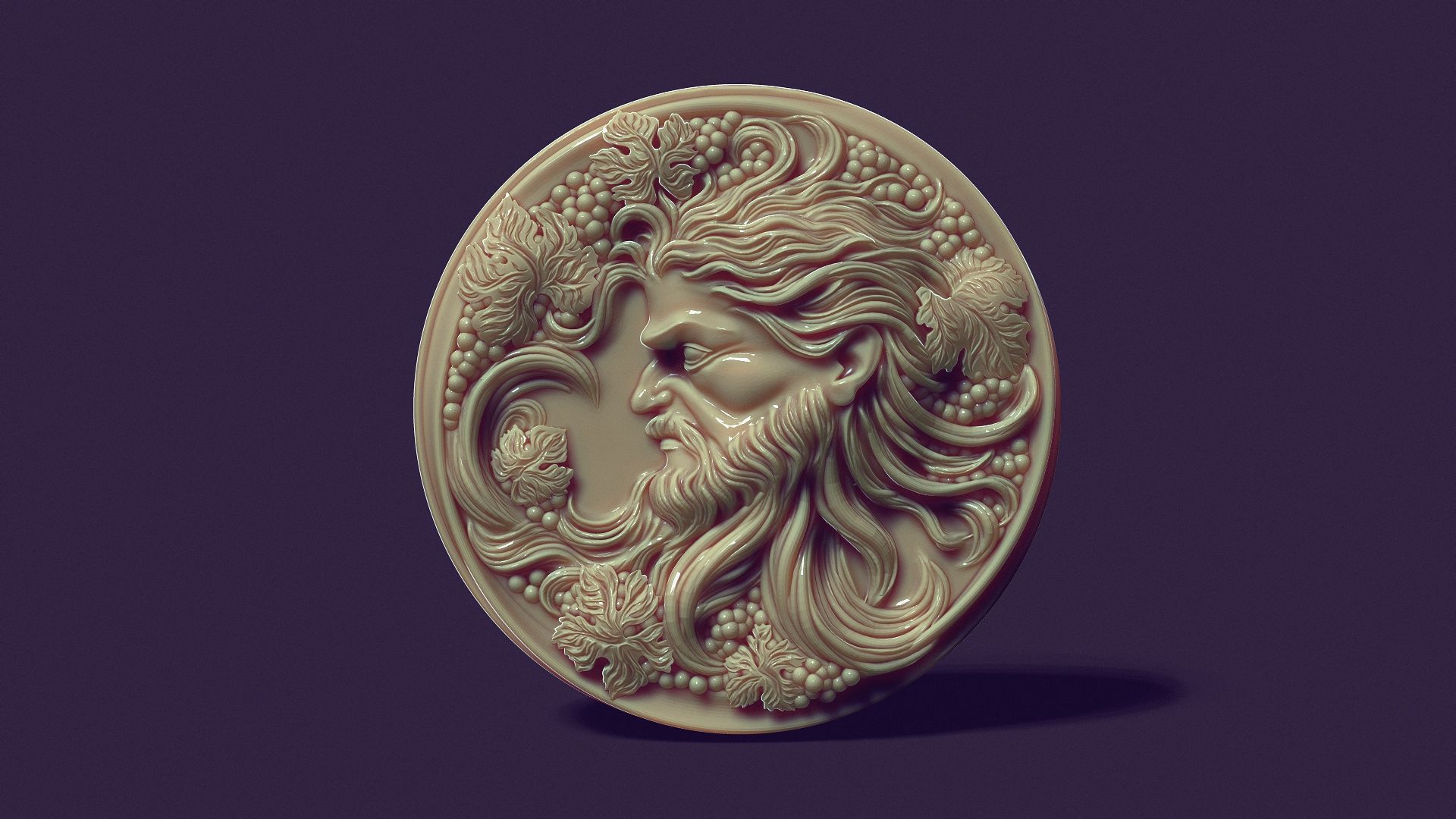 Bacchus God of winemaking  for casting soap and candles 3D print model_4