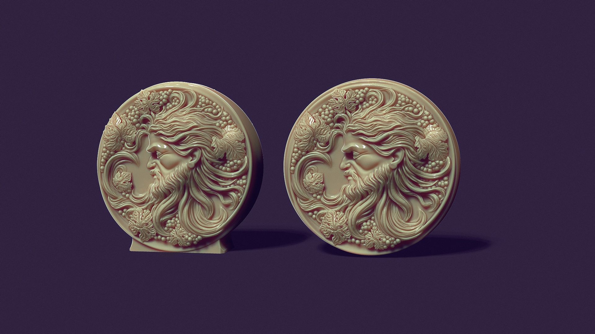 Bacchus God of winemaking  for casting soap and candles 3D print model_1