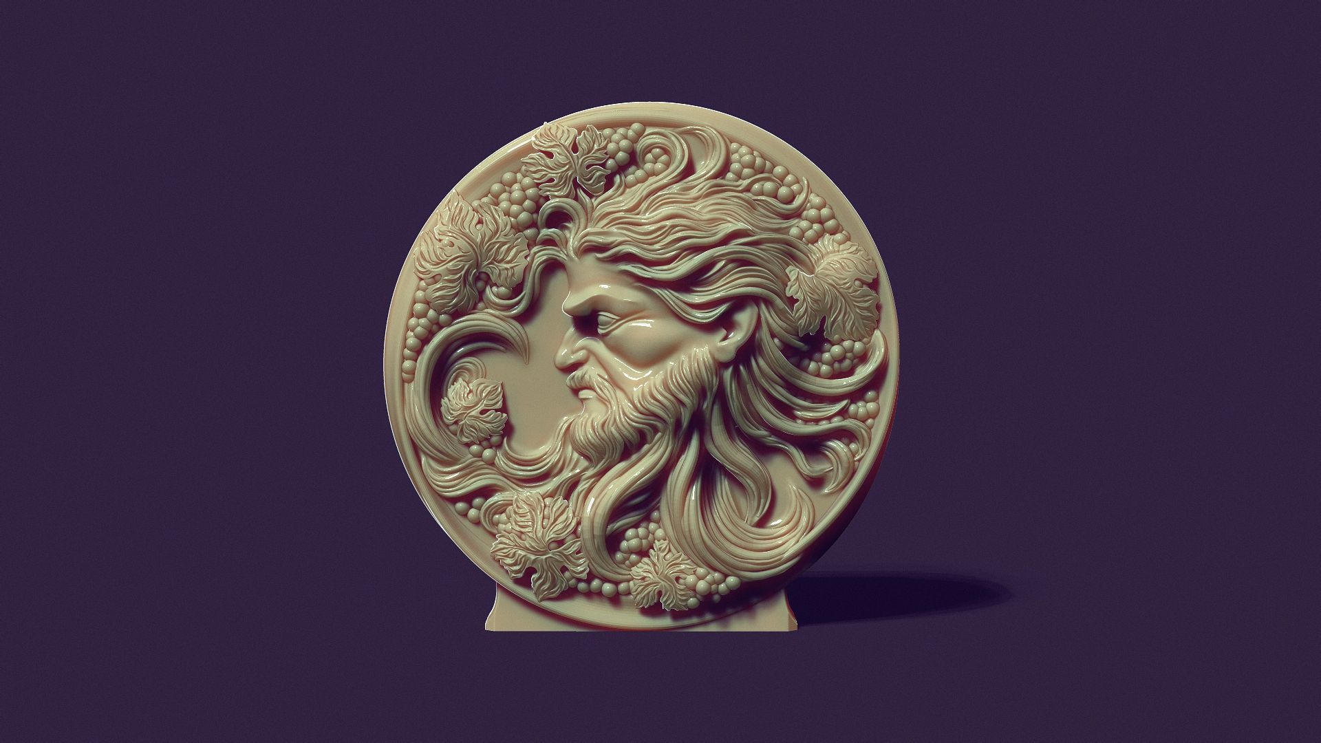 Bacchus God of winemaking  for casting soap and candles 3D print model_5