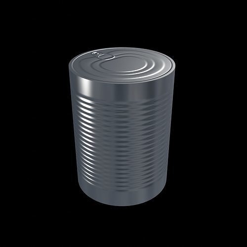 Tin Can Low-poly 3D model