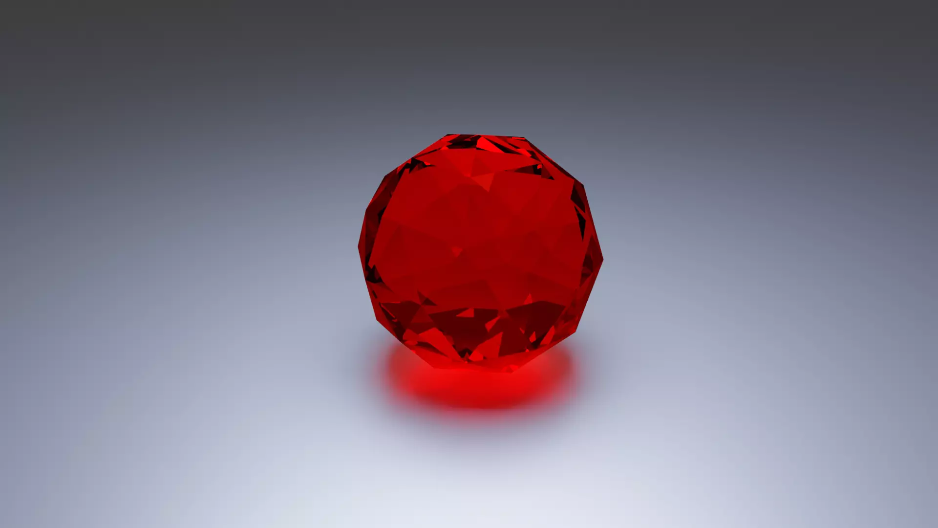 Elegant Red Glass Sphere Texture