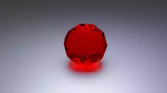 Elegant Red Glass Sphere