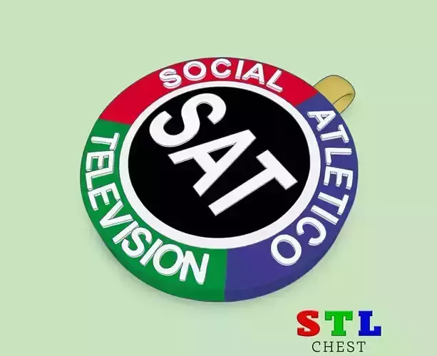 LLAVERO O COLGANTE ESCUDO SAT 3D print model