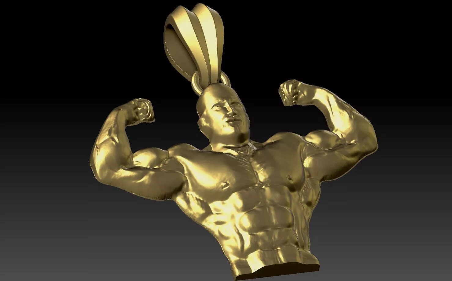 body builder pendant 3D print model