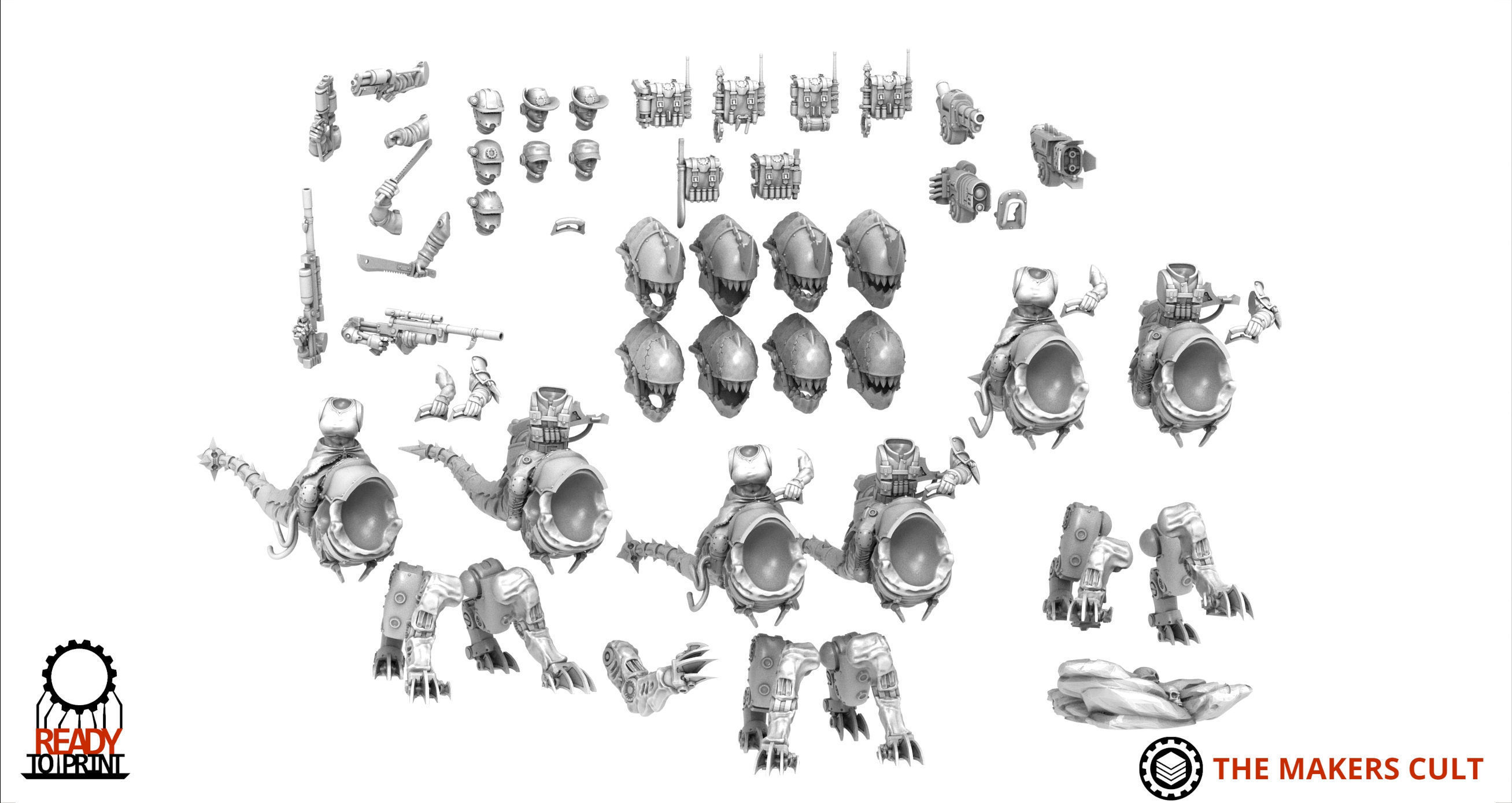 Ironblood - Mounted Ranger Leaders 3D print model_7