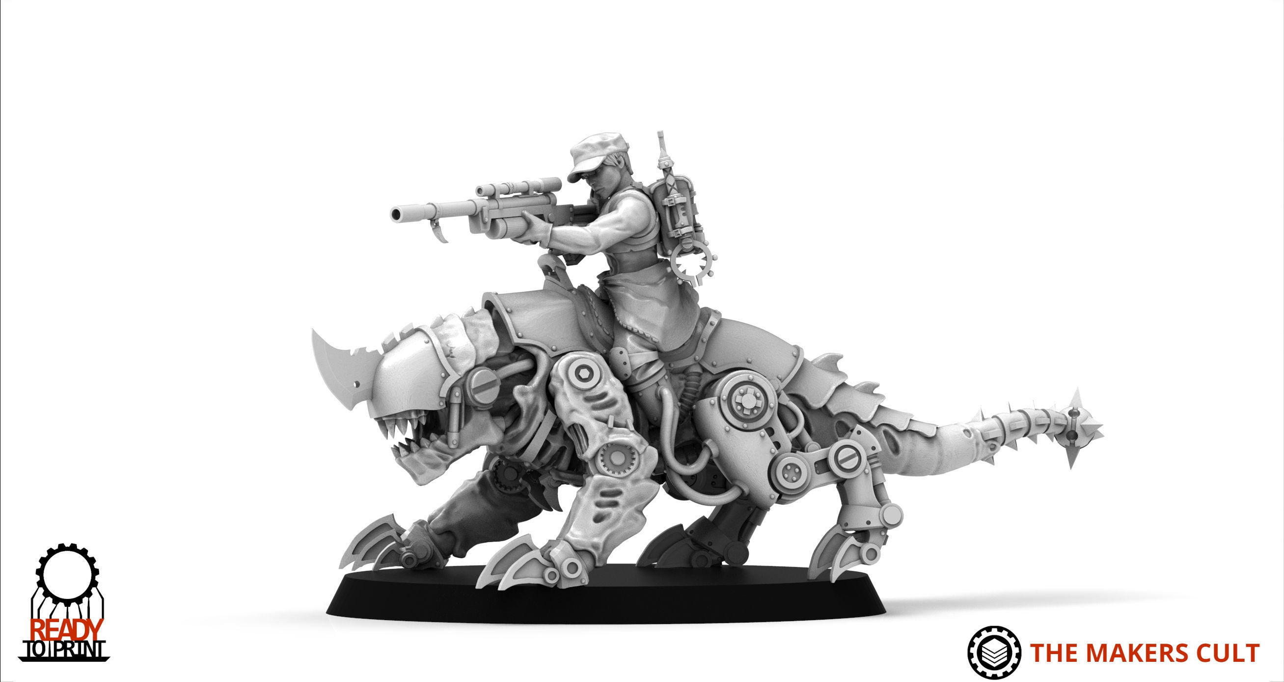 Ironblood - Mounted Ranger Leaders 3D print model_2