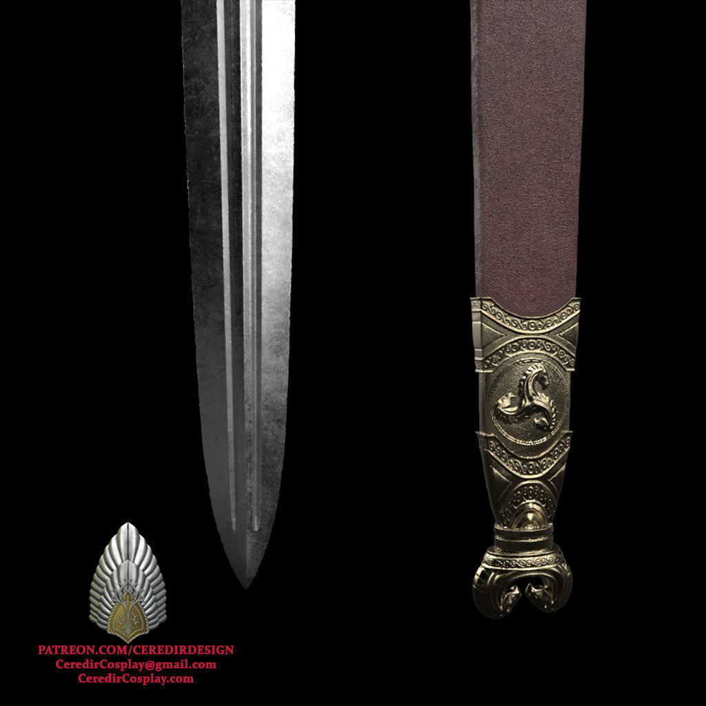 Hera Sword War of Rohirrim lord of the rings 3D DIGITAL DOWNLOAD 3D print model_1