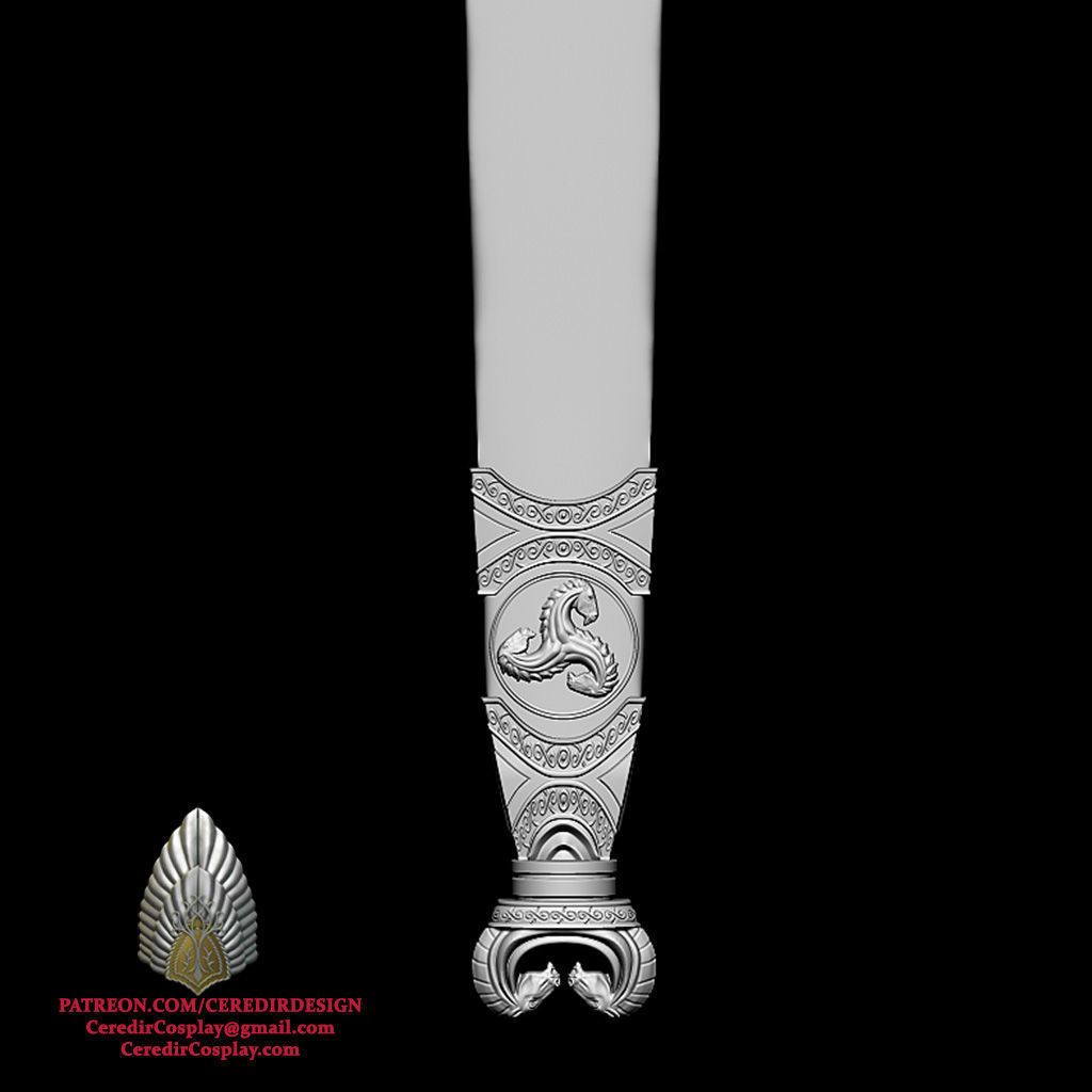 Hera Sword War of Rohirrim lord of the rings 3D DIGITAL DOWNLOAD 3D print model_3