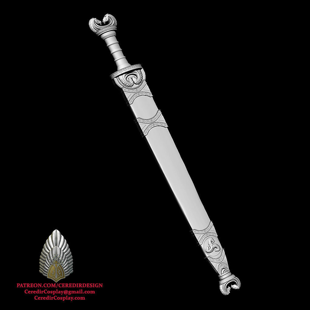 Hera Sword War of Rohirrim lord of the rings 3D DIGITAL DOWNLOAD 3D print model_5