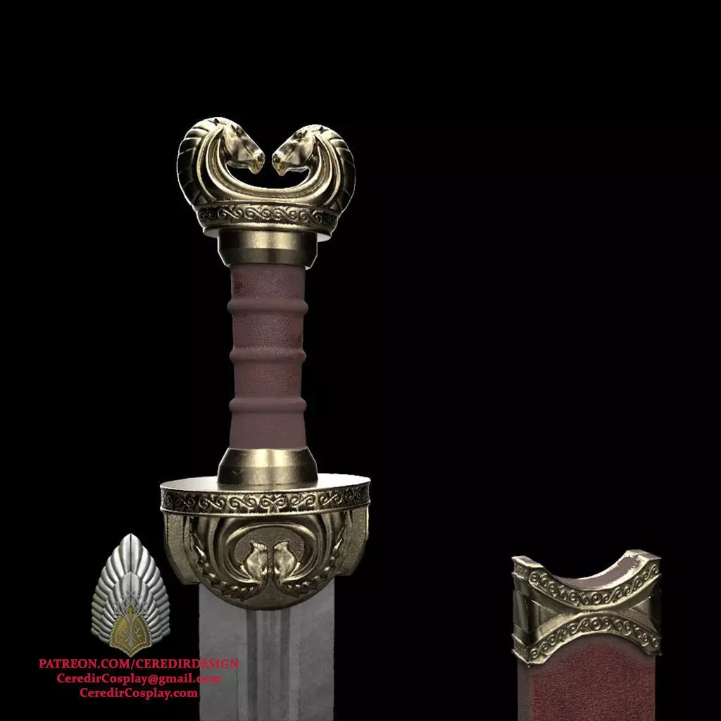 Hera Sword War of Rohirrim lord of the rings 3D DIGITAL DOWNLOAD 3D print model_0