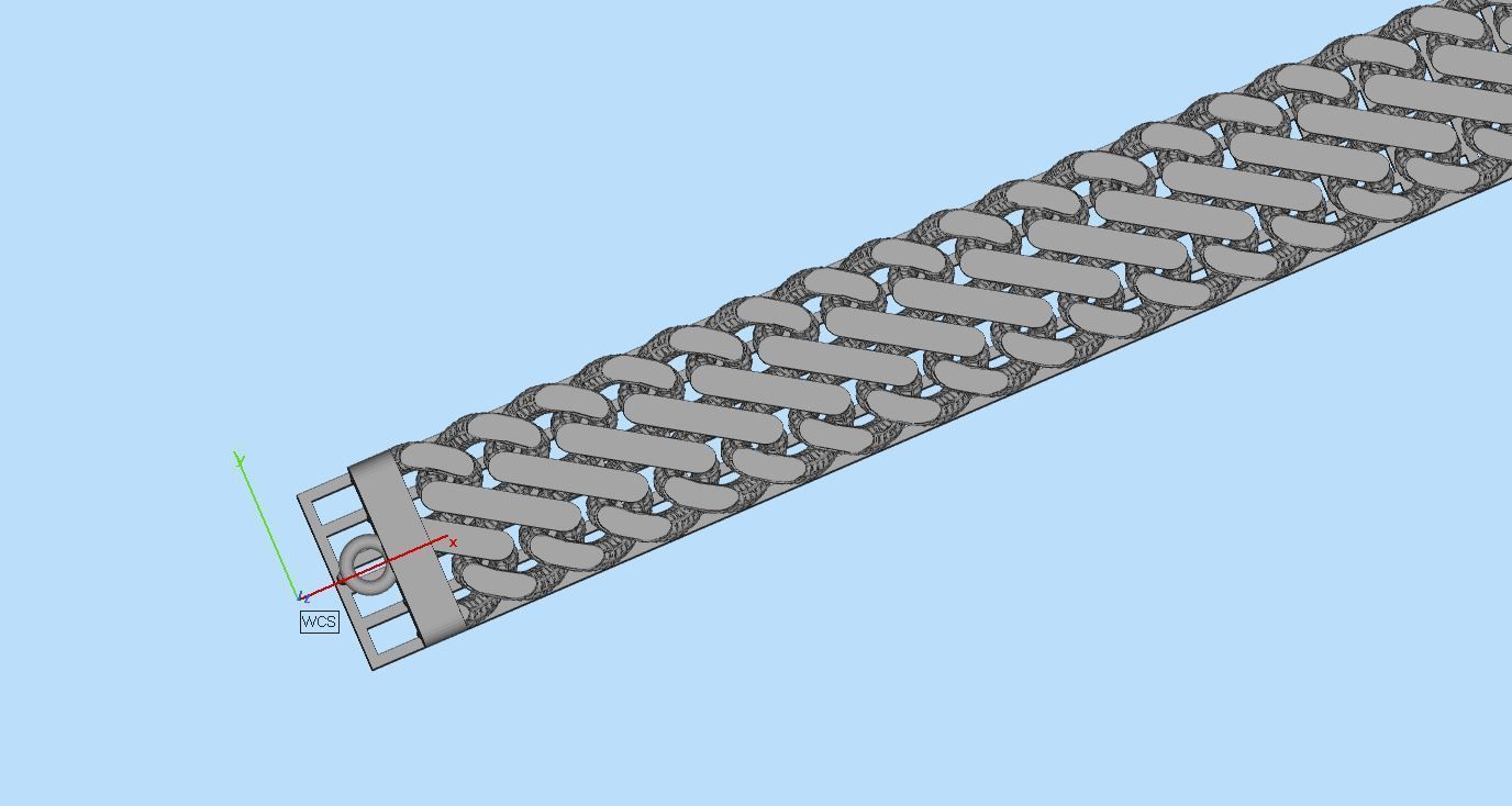 3d chain cuban model 3D print model_3